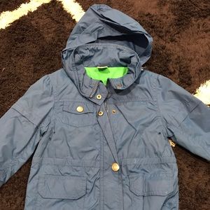 Blue rain coat worn once
